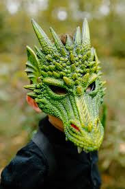 Green Dragon Mask by Great Pretenders #12200