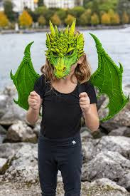 Green Dragon Mask by Great Pretenders #12200