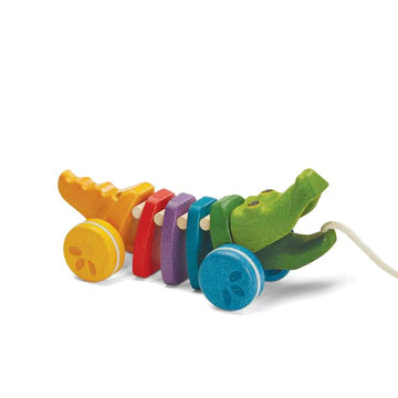 Rainbow Alligator Pull Toy by Plan Toys #1416P06