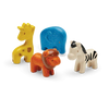 4 Piece Wild Animals Set by Plan Toys #6128P01