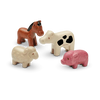 4 Piece Farm Animals Set by Plan Toys #6127P01