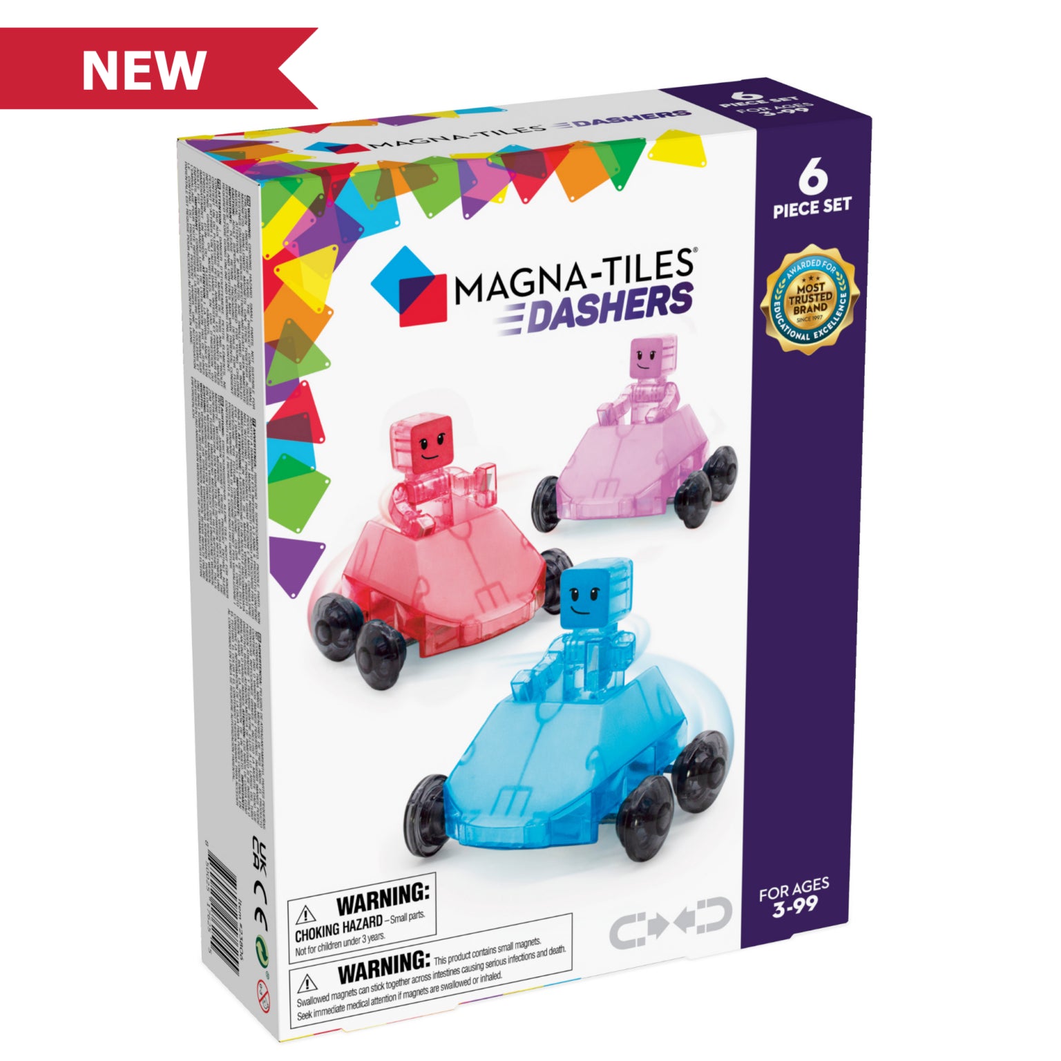 Dashers 6 Piece Set by Magna-Tiles # 23806