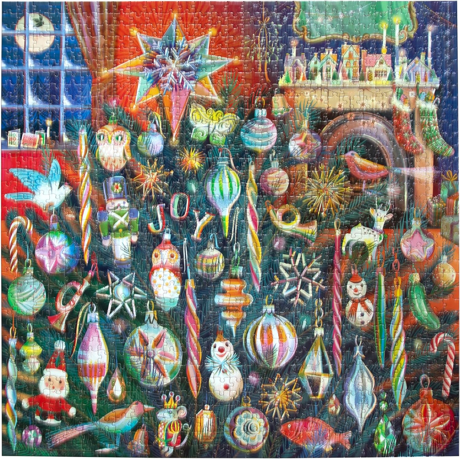 Holiday Ornaments 1,000 PC Puzzle by eeBoo
