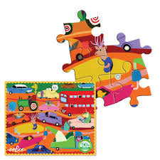 Traffic In The City 36 PC Mini Puzzle by eeBoo