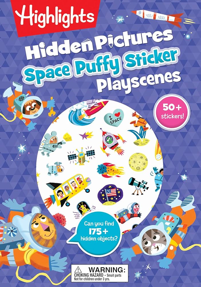 Highlights Hidden Pictures Space Puffy Stickers