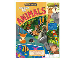 Search & Find Animals Flashlight Book by Buddy & Barney