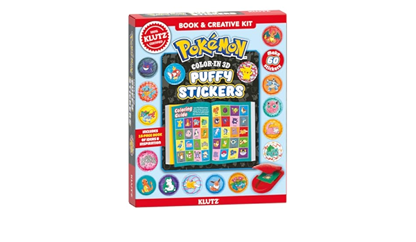 Pokemon Color-In 3D Puffy Stickers by Klutz