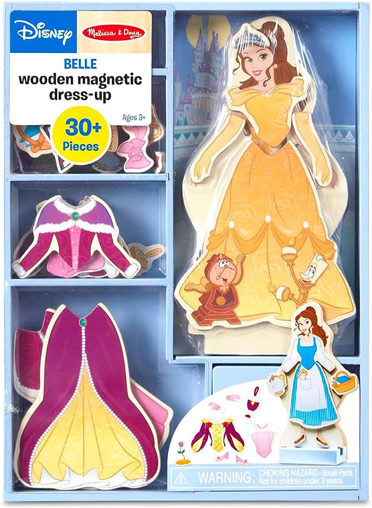 Disney Princess Belle Magnetic Dress-Up Play Set by Melissa & Doug # 5790