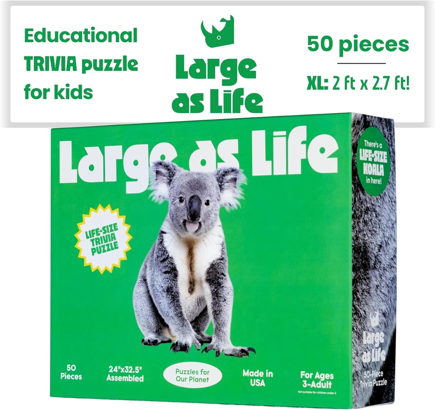 Large As Life 50 Piece Koala Puzzle