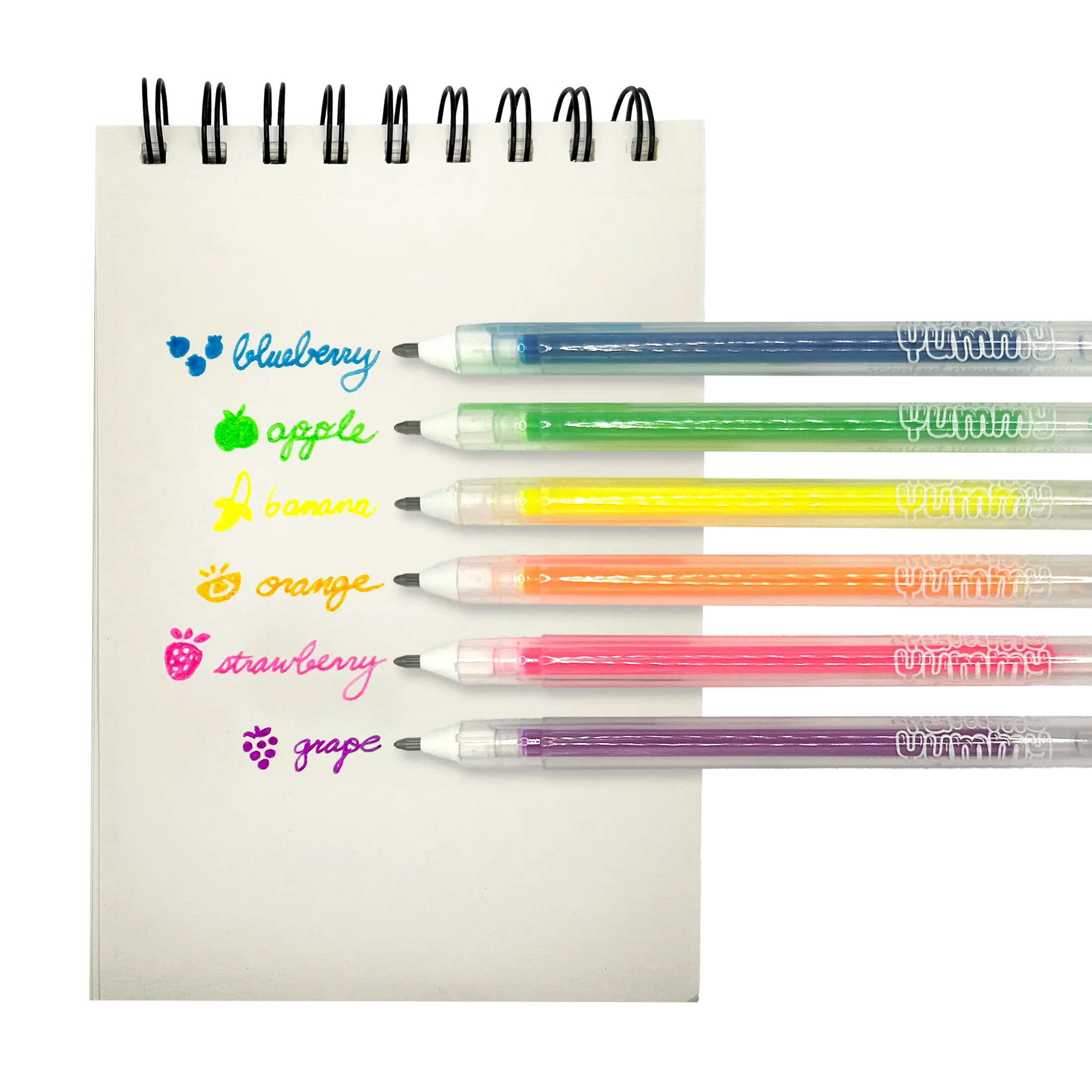 Yummy Yummy 6 Scented Neon Gel Pens