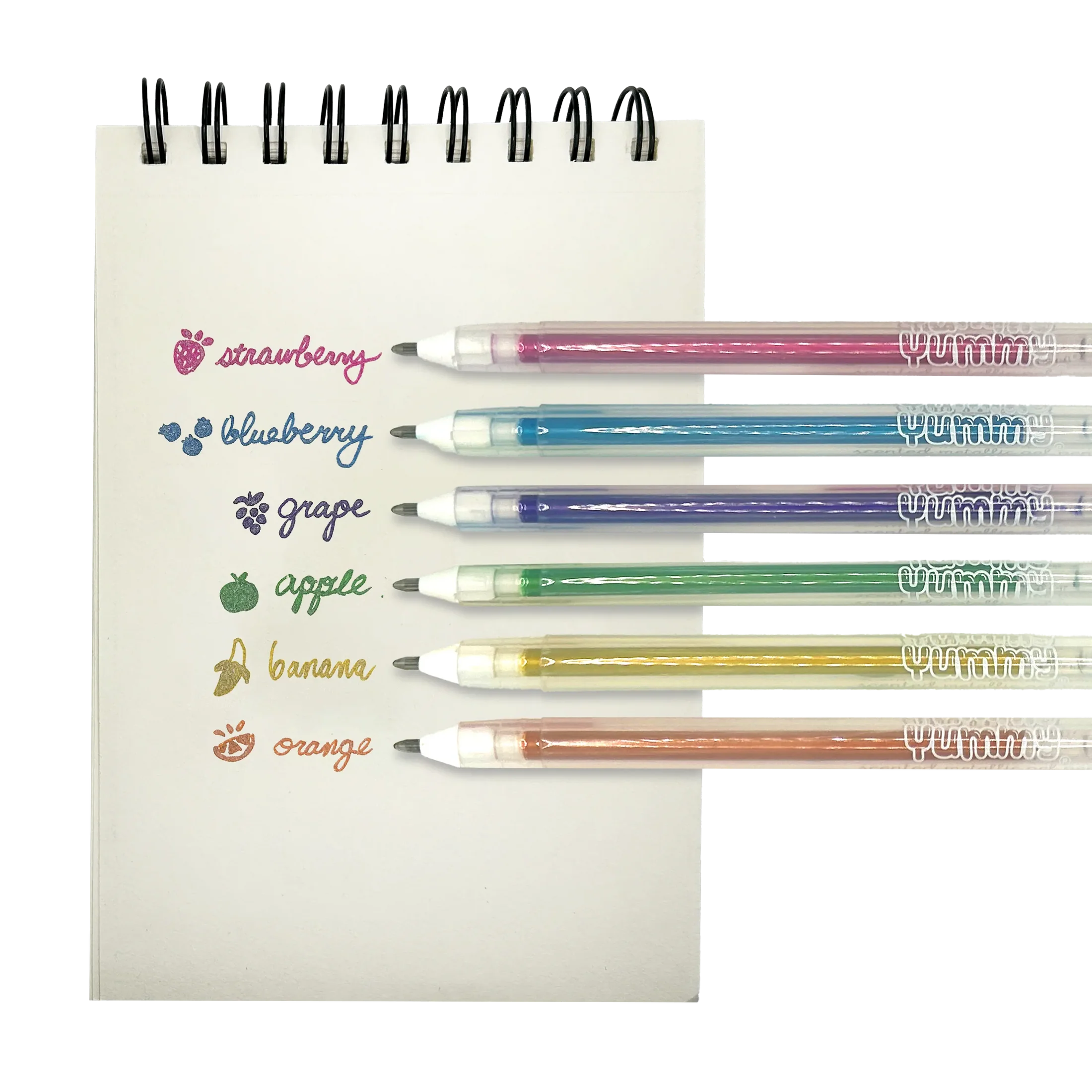 Yummy Yummy 6 Scented Metallic Gel Pens - Ooly