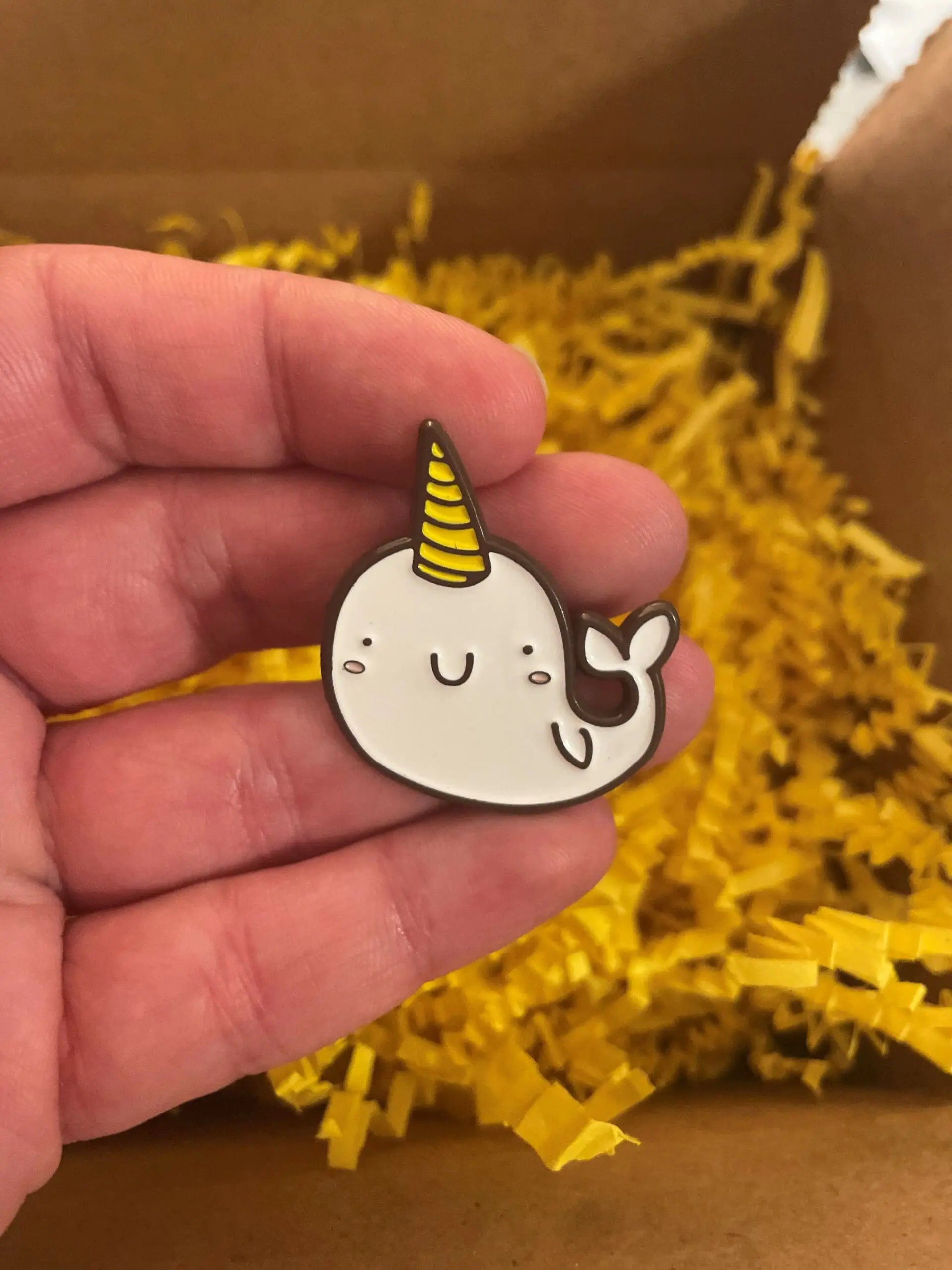 Narwhal Pin by Dolphin Hat Games