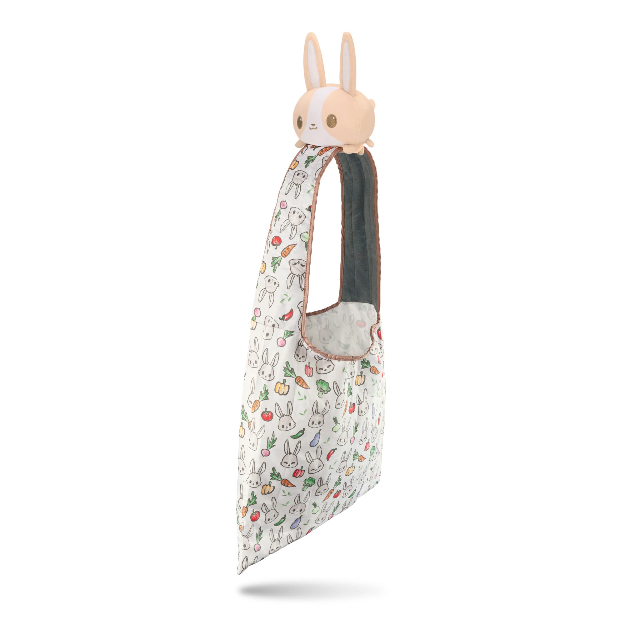 Bunny Plushie Tote Bag by Tee Turtle