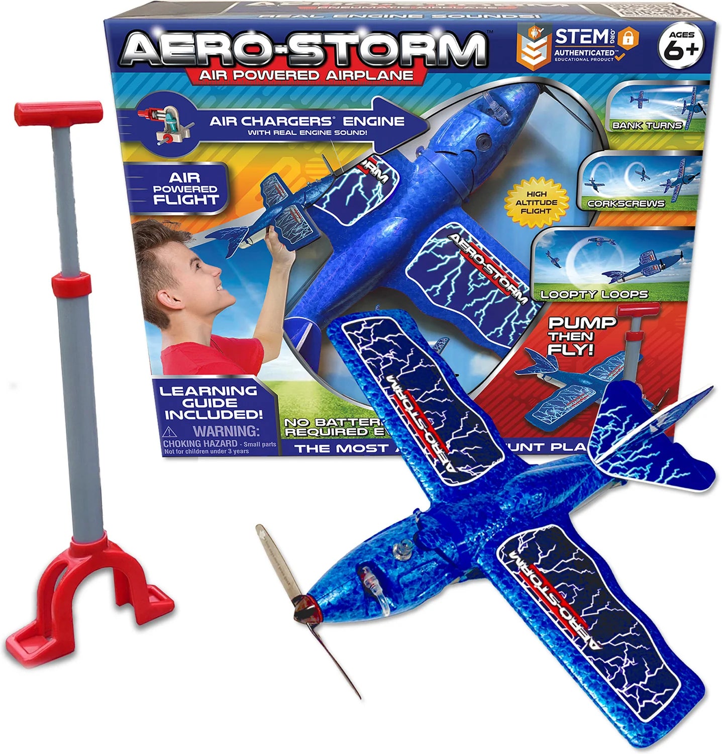 Blue Aero-Storm Airplane by Top Secret Toys #TST-1182