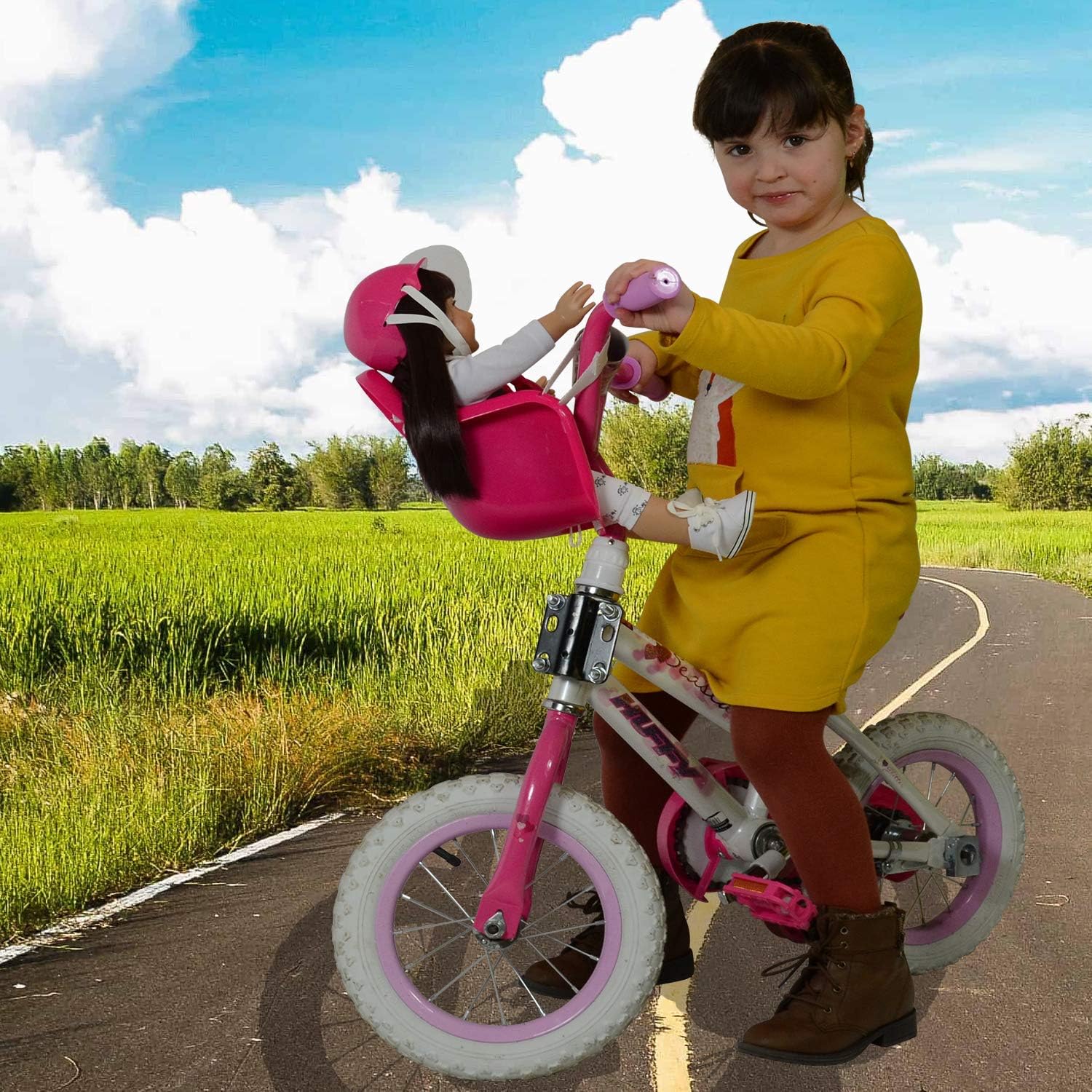 Bike Seat With Helmet For 18” Doll #E175