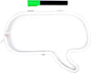 Neon Speech Bubble Message Frame Light Sign by Fizz Creations
