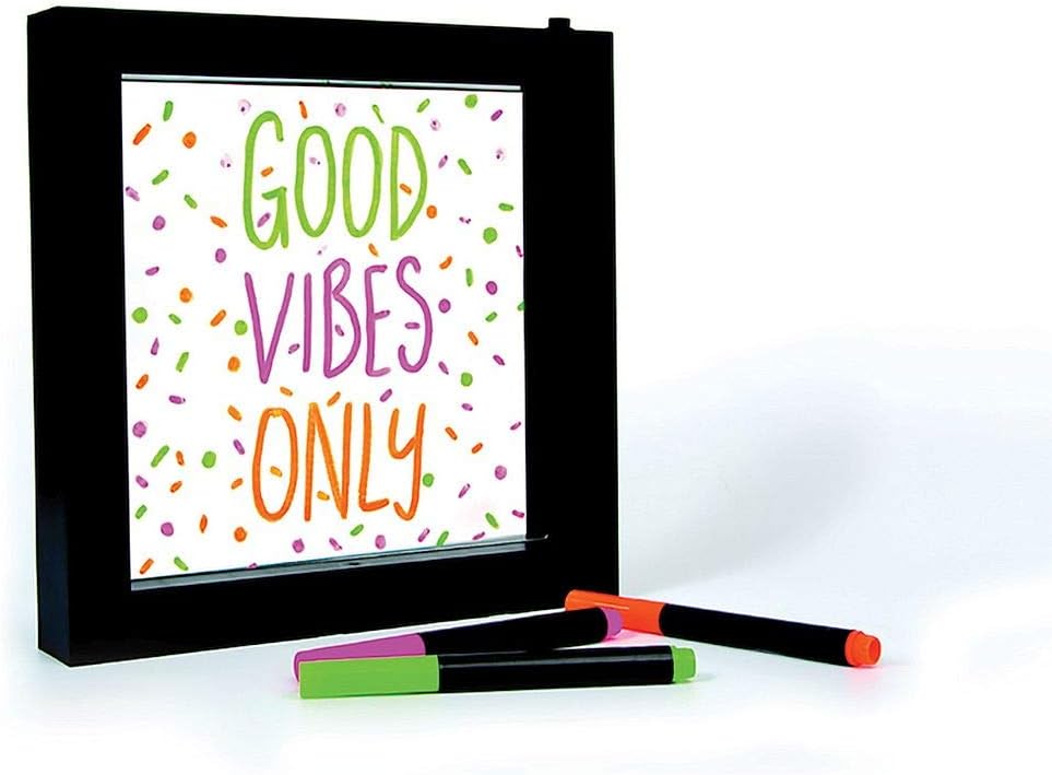 Light Up Neon Effect Message Frame Sign by Fizz Creations