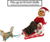 Winter Sleigh Set For 18” Doll #E140