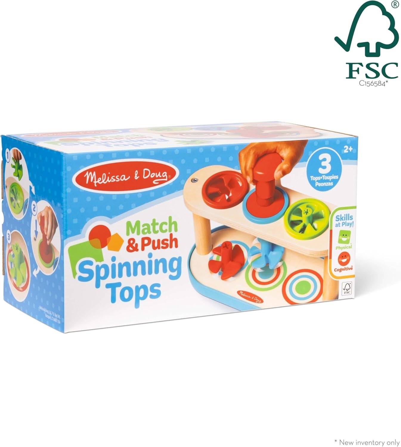 Match & Push Spinning Tops by Melissa & Doug # 31812