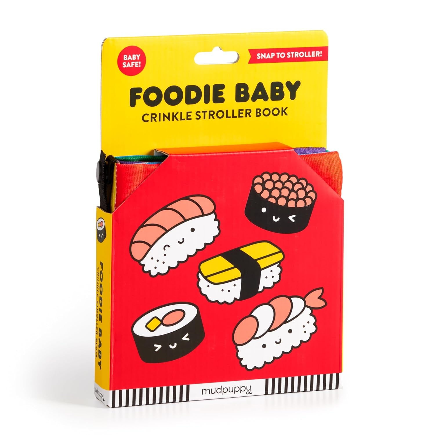 MudPuppy Foodie Baby Crinkle Stroller Book