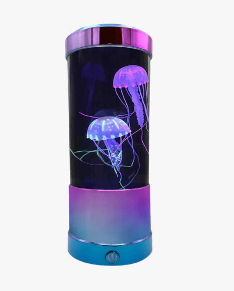 Jelly Fish Lamp with LED Lights - Mini Metallic by Trend Tech Brands