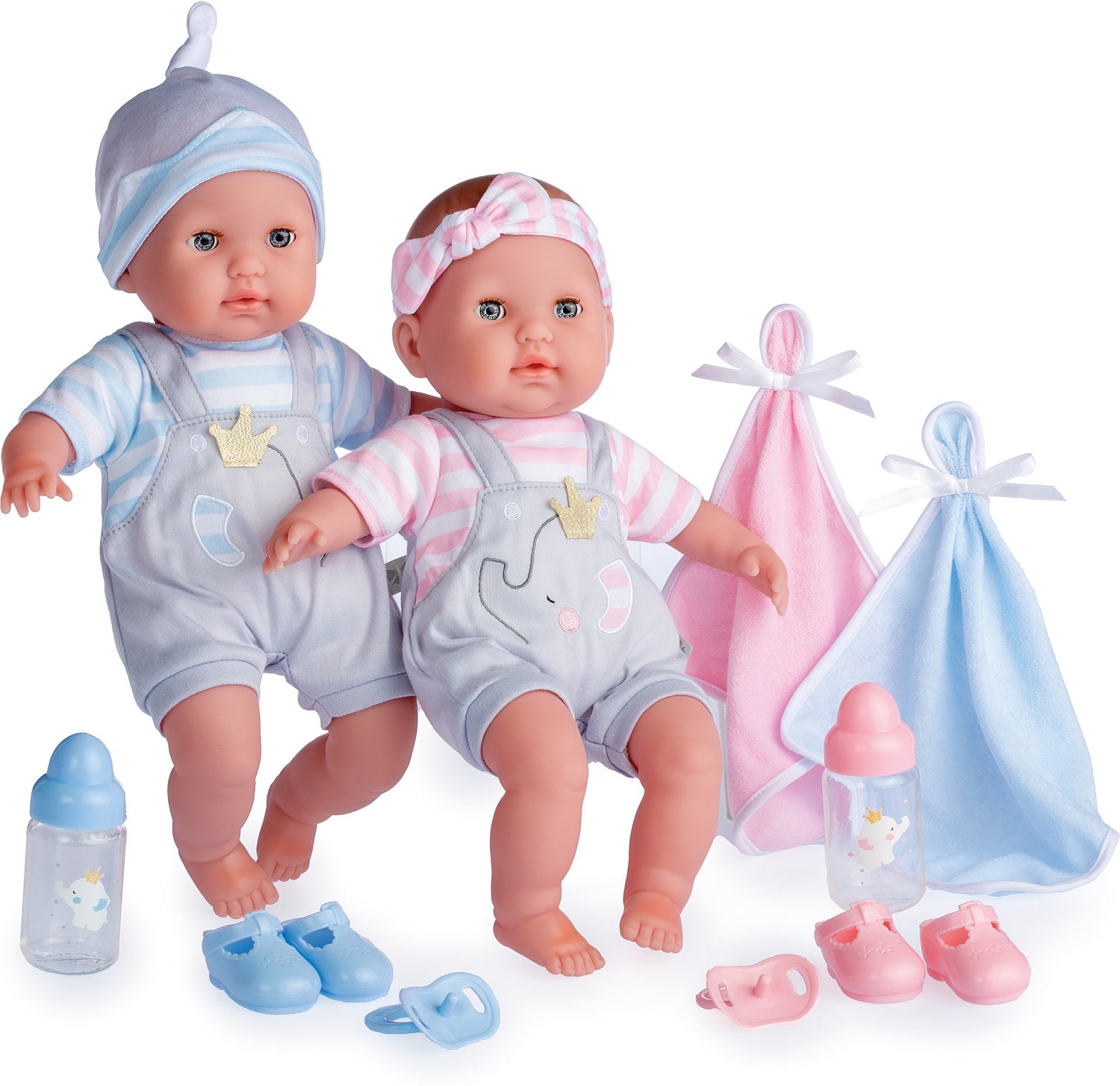 Berenguer Boutique Baby Doll Twins Gift Set - 15 in by JC Toys