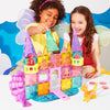Magna-Tiles Castle DLX + MicroMAGS 48 Piece Set #242048CA