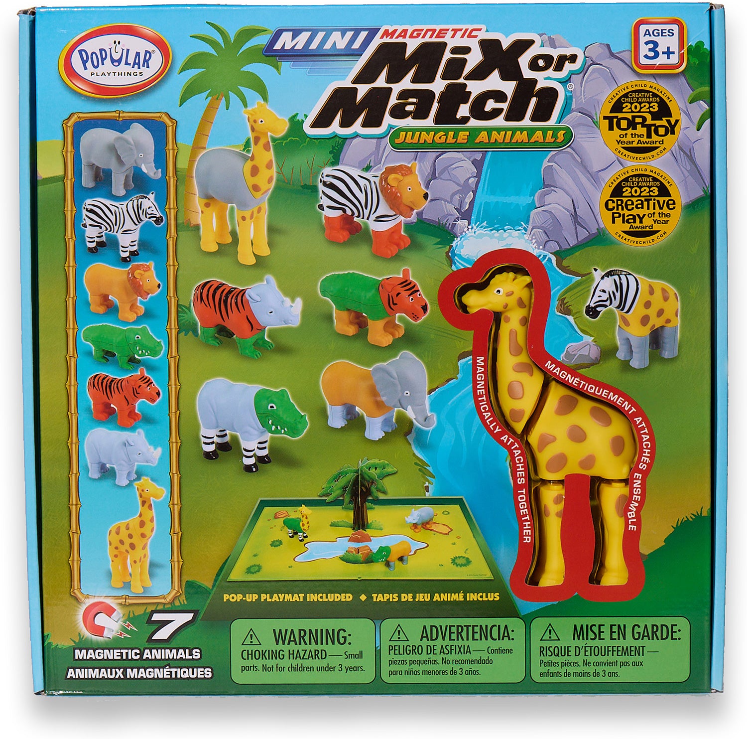 Mini Magnetic Mix or Match Jungle Animals by Popular Playthings #62323