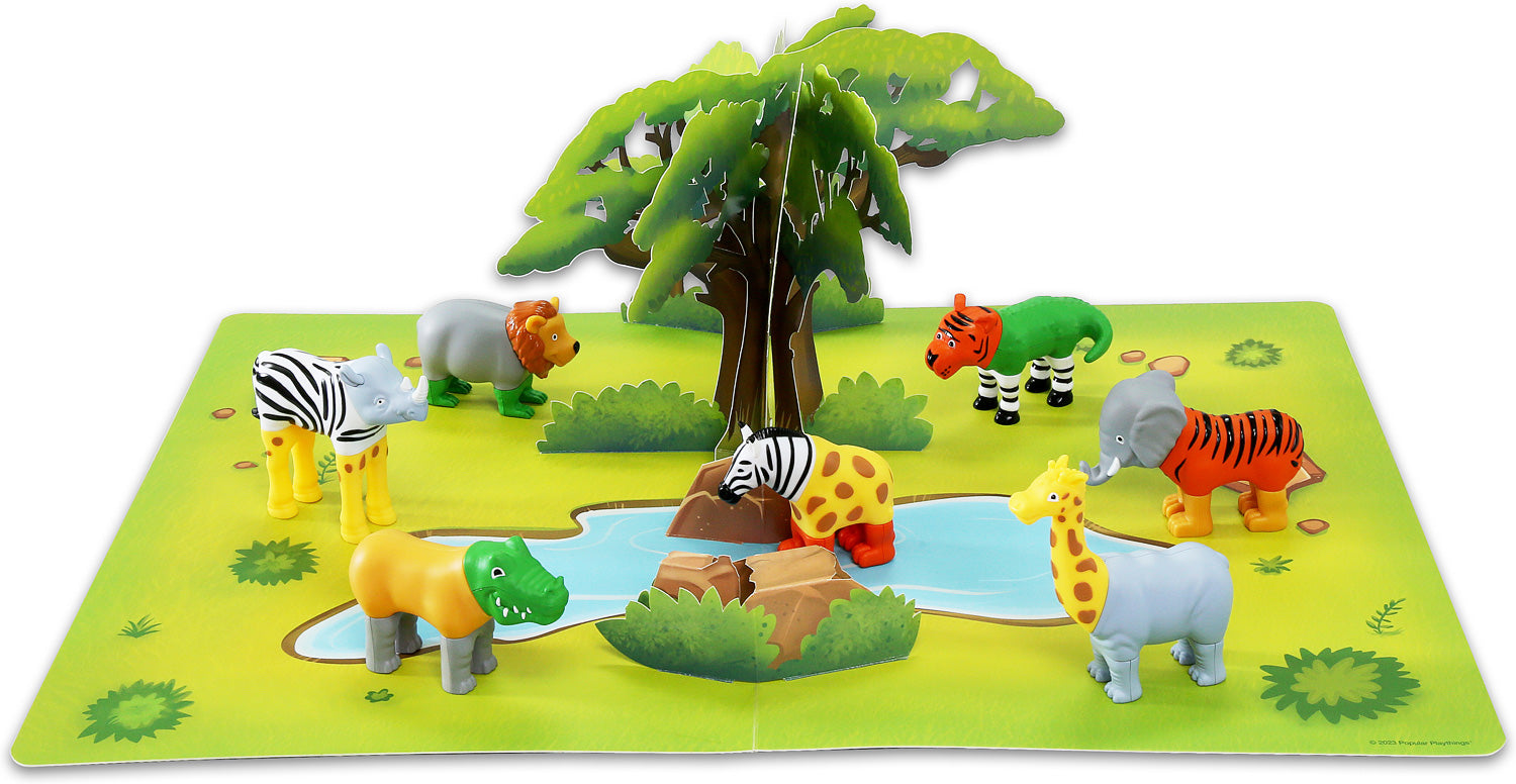 Mini Magnetic Mix or Match Jungle Animals by Popular Playthings #62323