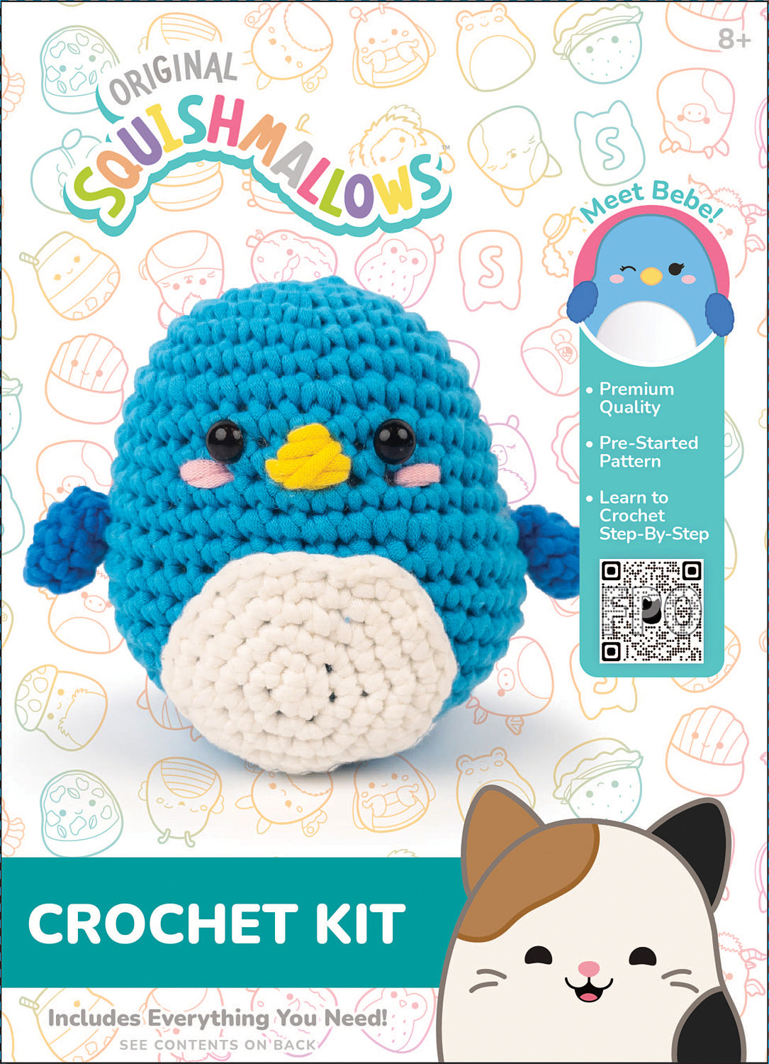 Squishmallow Crochet Kit Bebe Penguin #228124