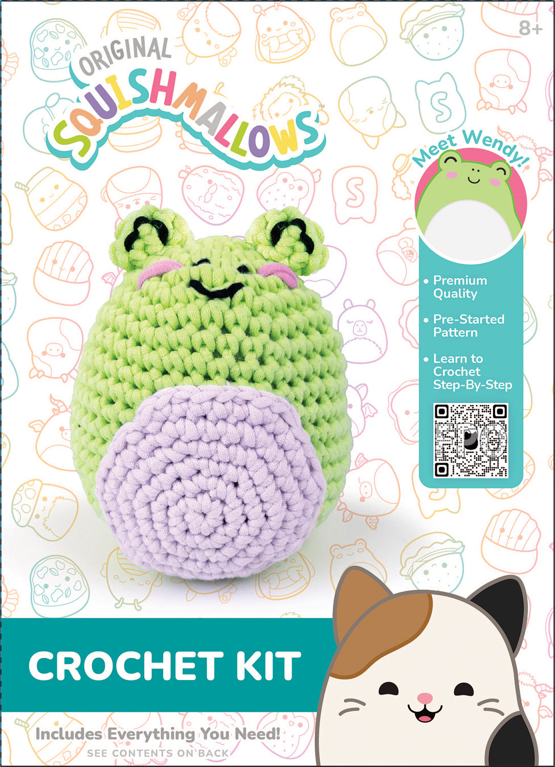 Squishmallow Crochet Kit Wendy Frog #228126