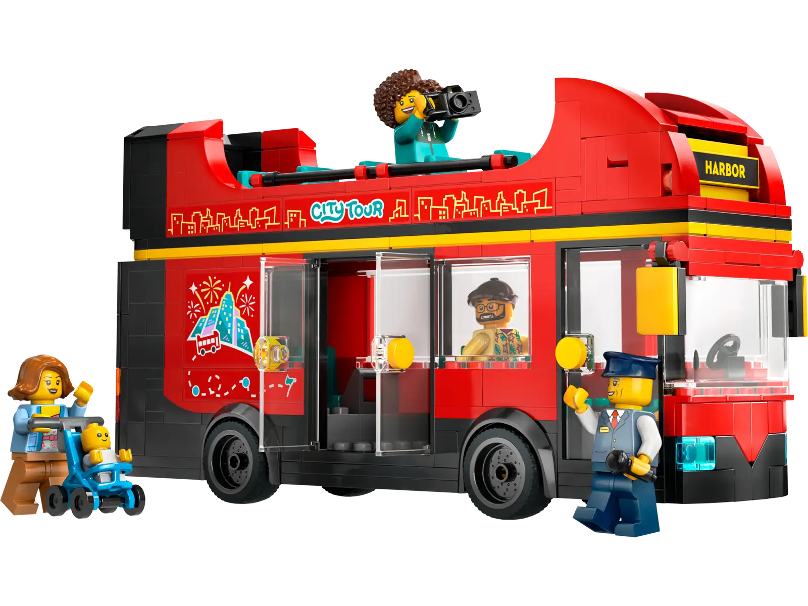 Red Double-Decker Sightseeing Bus by LEGO #60407