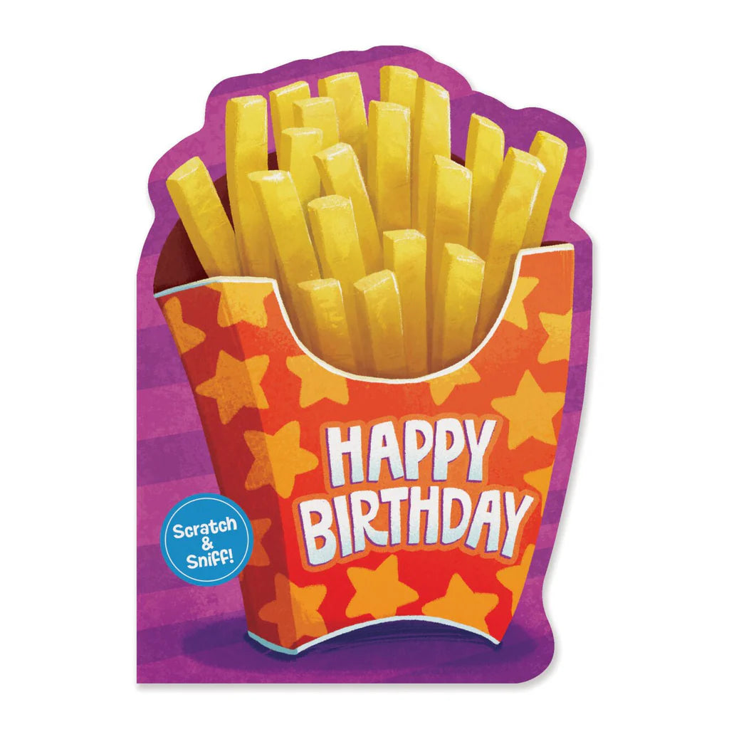 French Fry Scratch & Sniff Birthday Card - Peaceable Kingdom