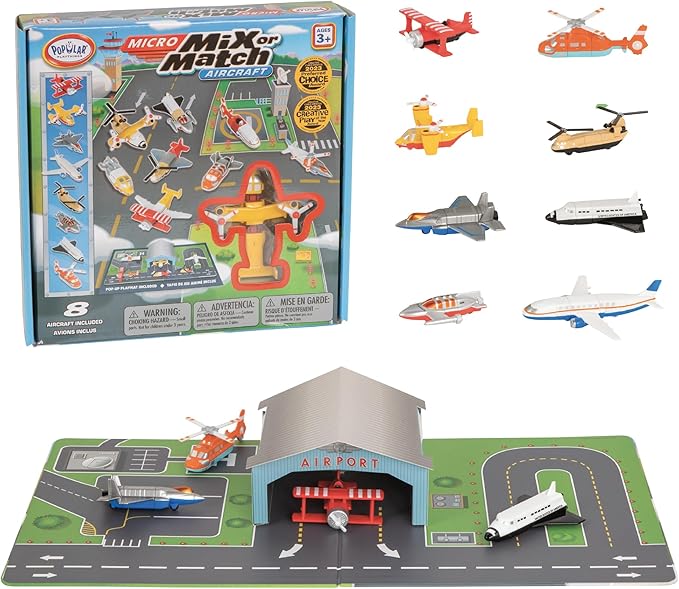 Micro Mix or Match Vehicles Aircraft by Popular Playthings