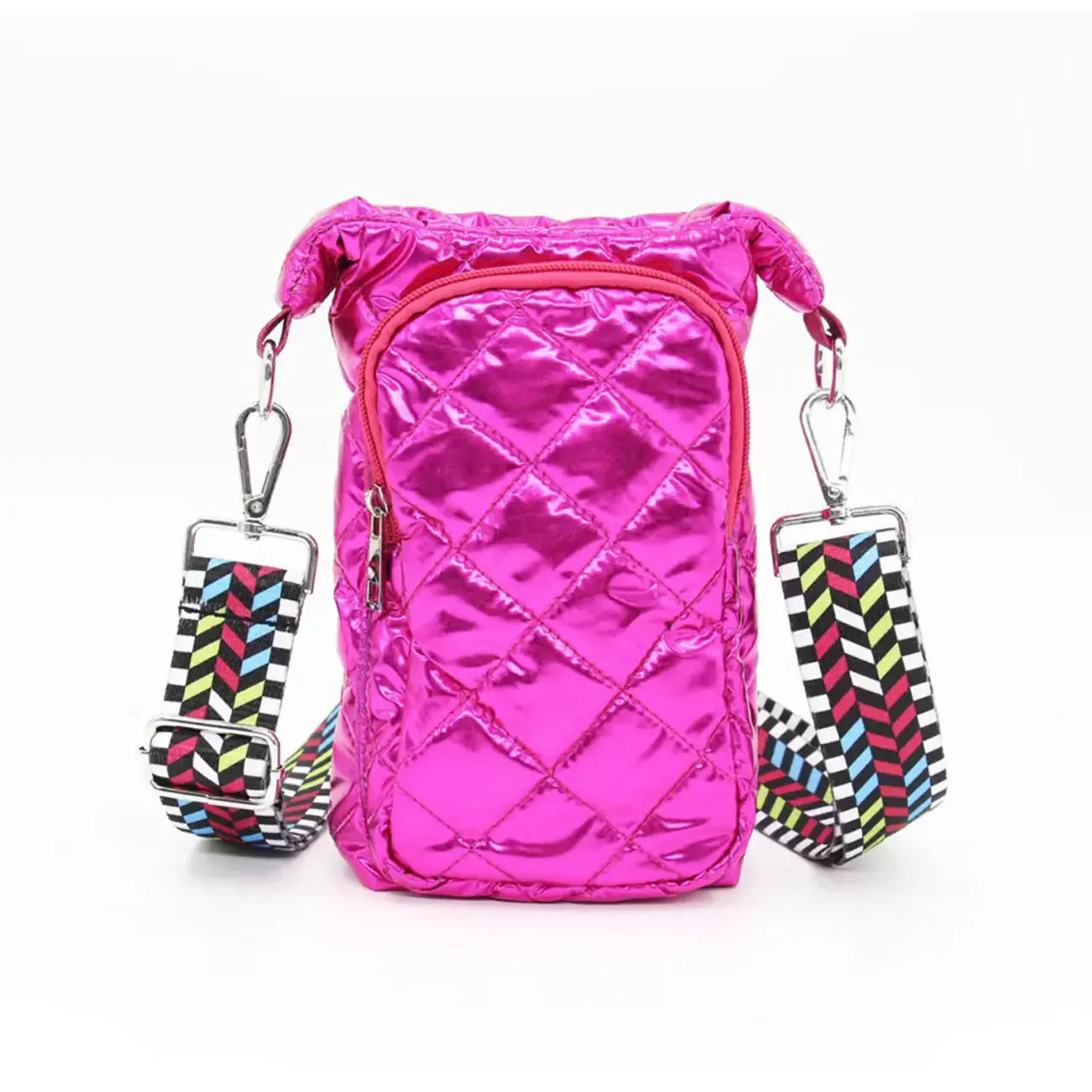 Magenta Crossbody Water Bottle Bag by Mavi #8166