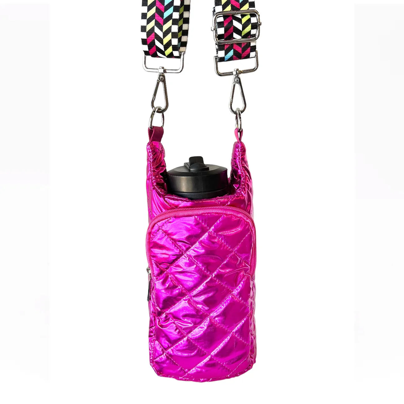 Magenta Crossbody Water Bottle Bag by Mavi #8166