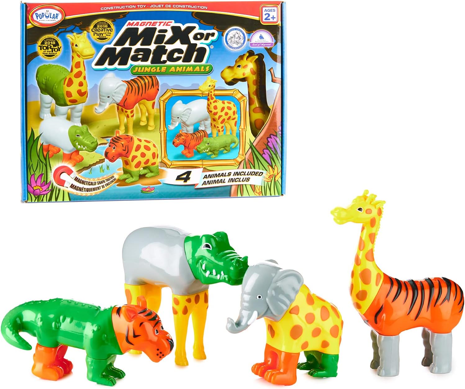Magnetic Mix or Match Jungle Animals by Popular Playthings