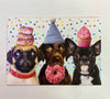 Dogs & Donuts Glitter Card by Peaceable Kingdom