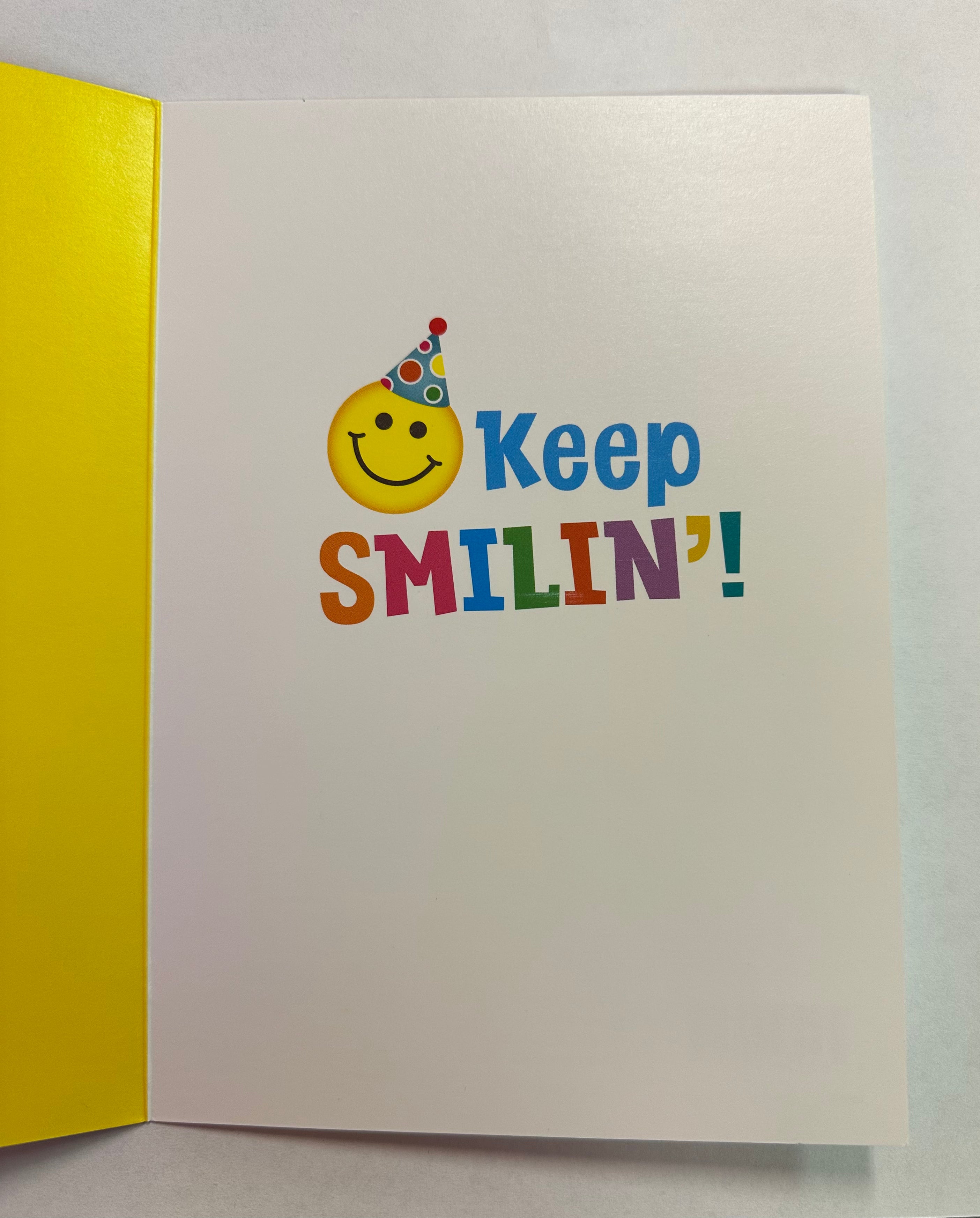 Emoticons Glitter Birthday Card by Peaceable Kingdom