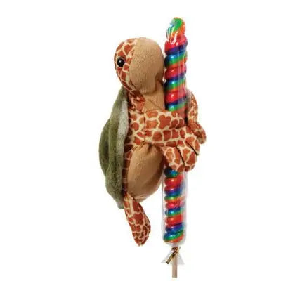 Lollyplush 8” Sea Turtle w/ 14” Rainbow Lollipop