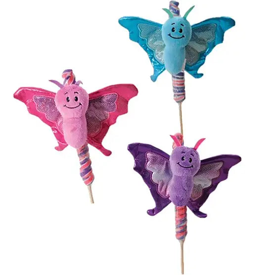 Lollyplush 6” Butterfly Assortment w/ 14” Rainbow Lollipop