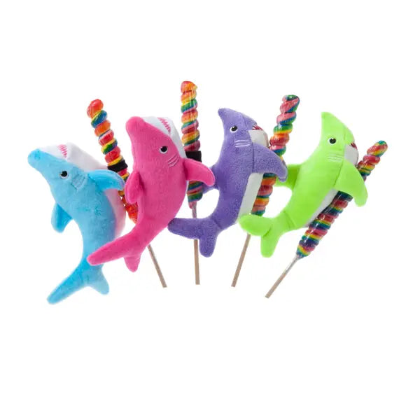 Lollyplush 8” Cutie Shark Assortment w/ 14” Rainbow Lollipop