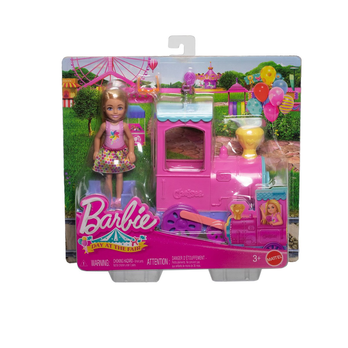 Barbie Chelsea Day at the Fair Train Playset #JFL60