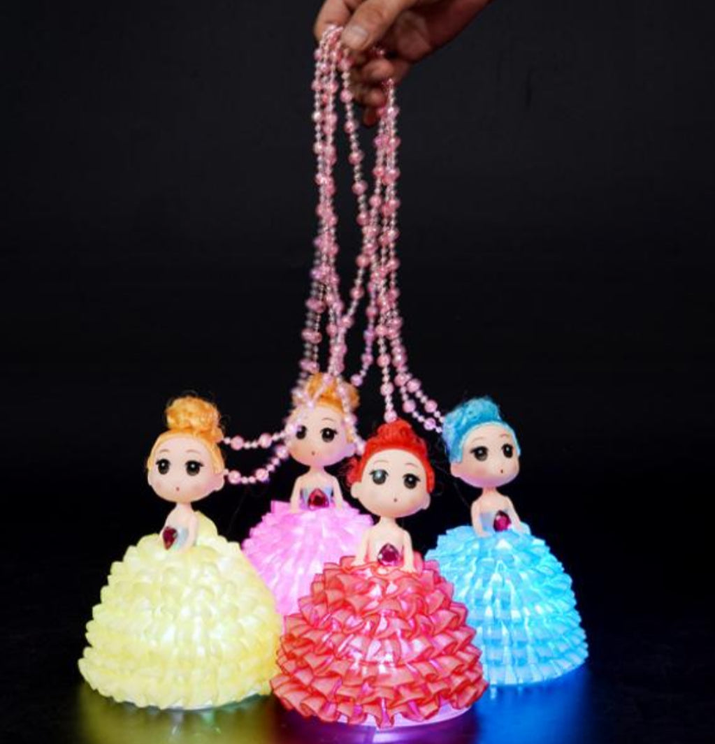 Light Up Princess Doll Necklace