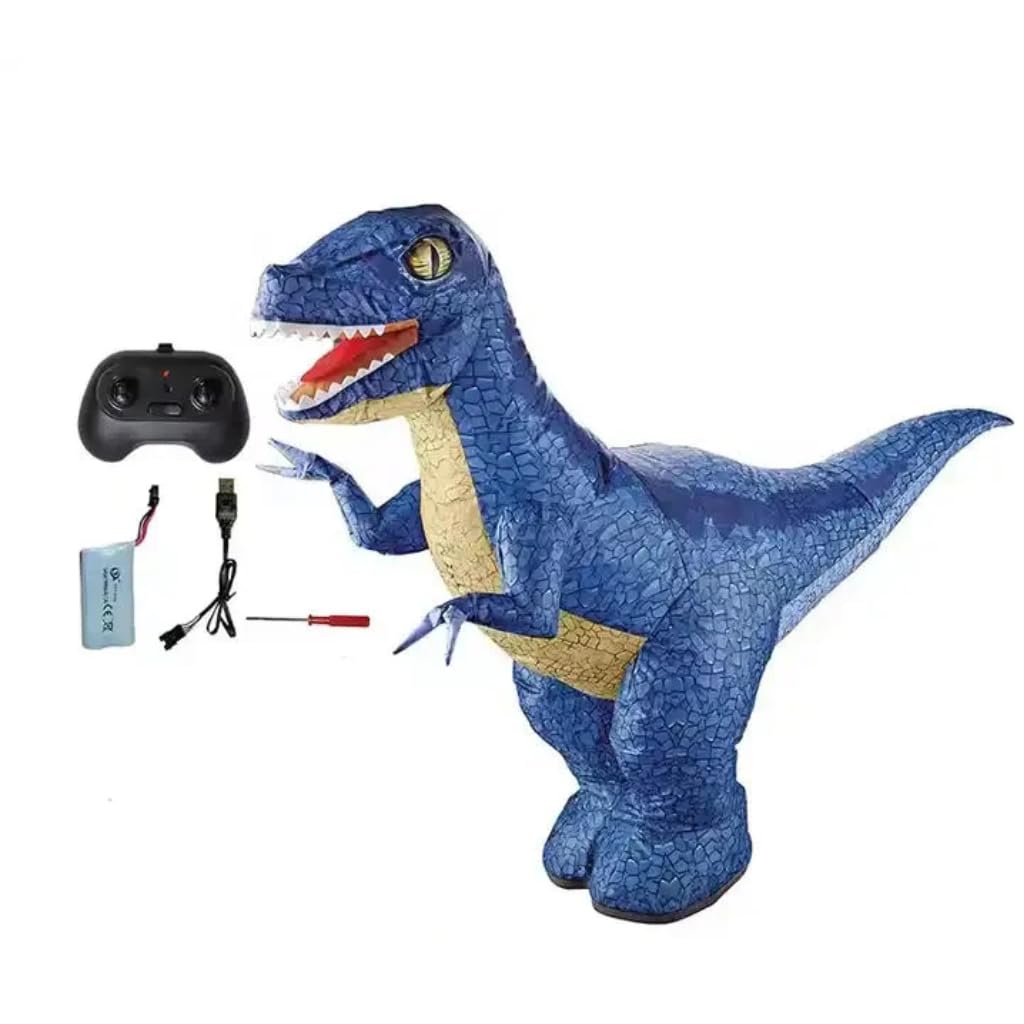 Remote Control Inflatable Dinosaur - Blue