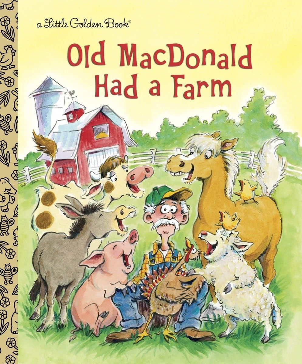 "Old MacDonald Had A Farm" Little Golden Book