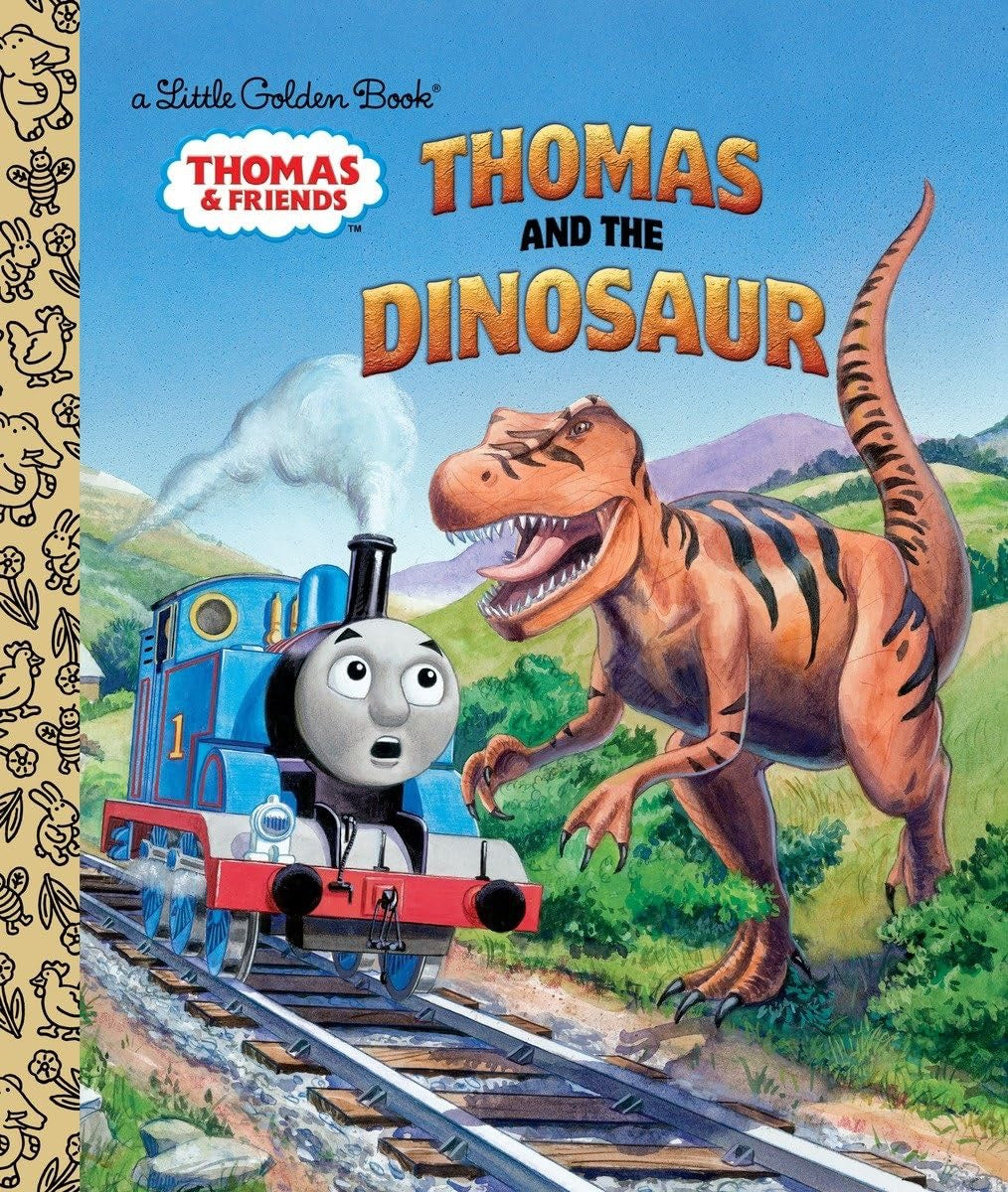"Thomas And The Dinosaur" Little Golden Book