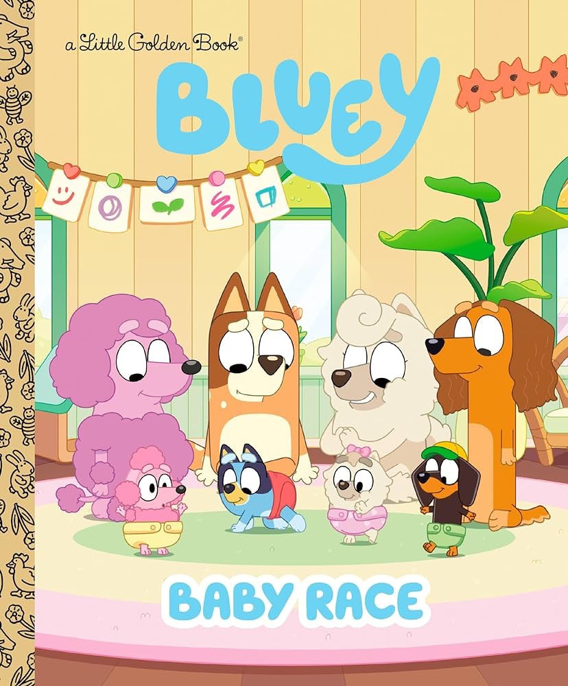 "Bluey: Baby Race" Little Golden Book