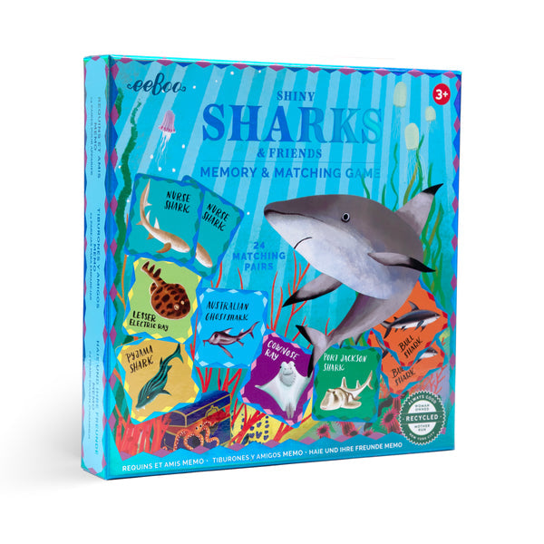Shark Memory & Matching Game by eeBoo #MGSHK