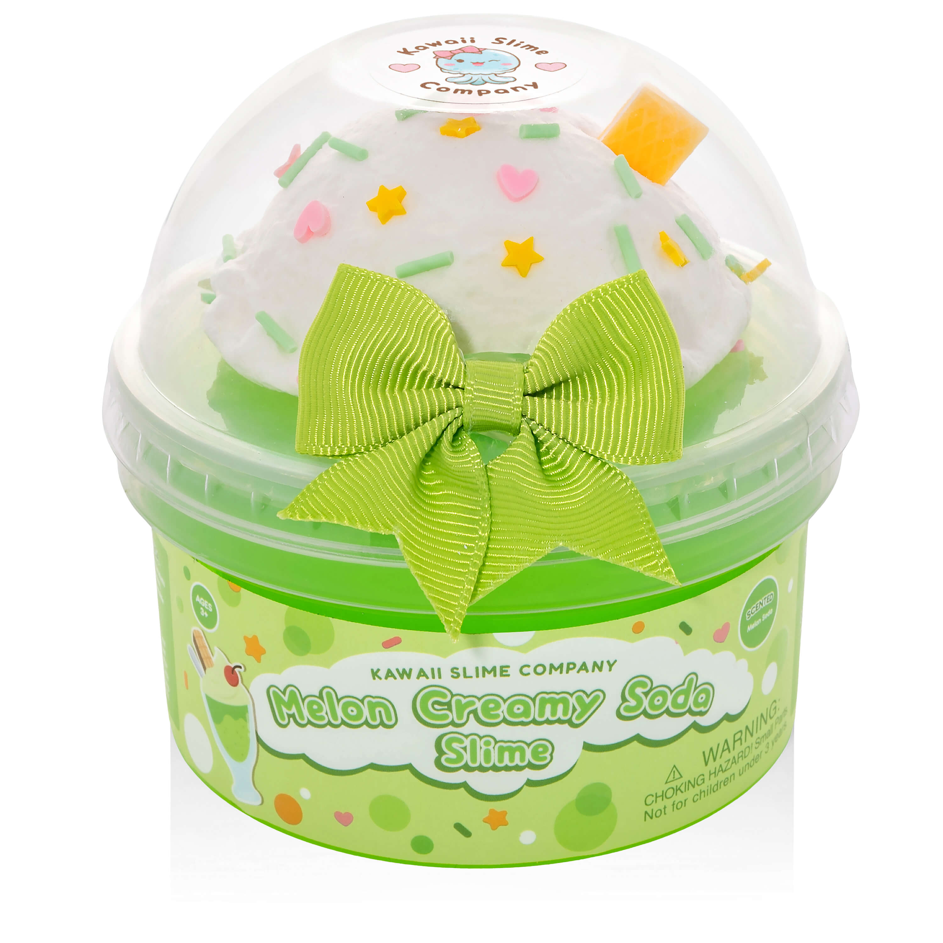 Melon Creamy Soda 2 Slimes in 1 Toy by Kawaii Slime